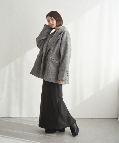 notch. コート アウター カールシャギーダブルコート レディース