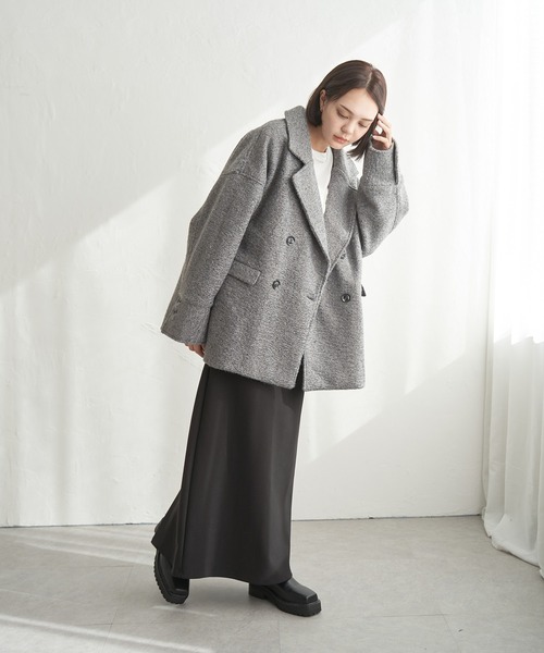 notch. コート アウター カールシャギーダブルコート レディース