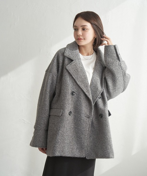notch. コート アウター カールシャギーダブルコート レディース