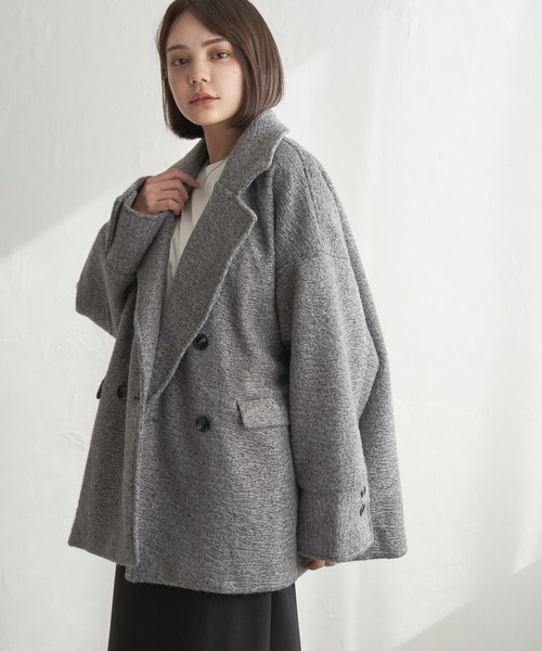 notch. コート アウター カールシャギーダブルコート レディース