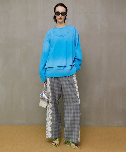 スラックス パンツ Side Lace Slacks/サイドレーススラックス レディースの画像