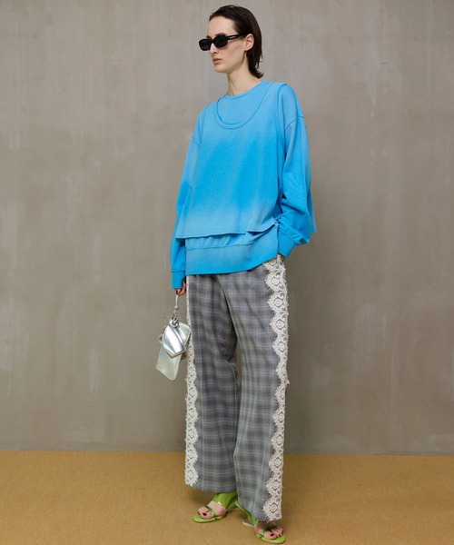 スラックス パンツ Side Lace Slacks/サイドレーススラックス レディースの画像