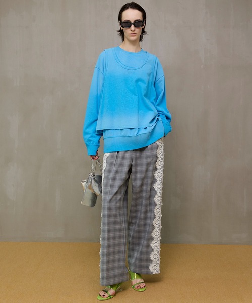 スラックス パンツ Side Lace Slacks/サイドレーススラックス レディースの画像