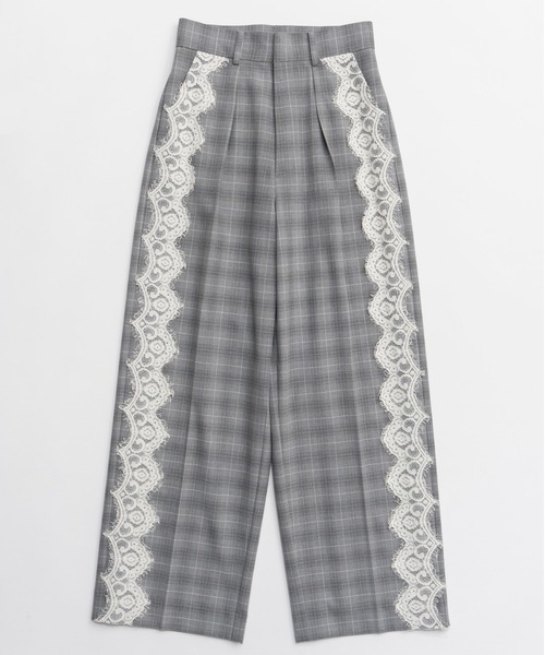 スラックス パンツ Side Lace Slacks/サイドレーススラックス レディースの画像