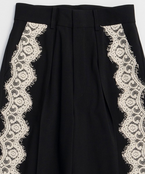 スラックス パンツ Side Lace Slacks/サイドレーススラックス レディースの画像