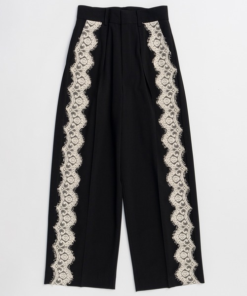 スラックス パンツ Side Lace Slacks/サイドレーススラックス レディースの画像