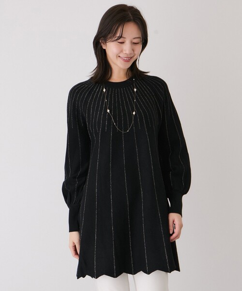 JAYRO（ジャイロ） ニット セーター ラメラインニットチュニック