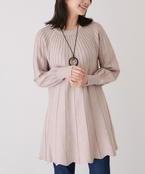 JAYRO（ジャイロ） ニット セーター ラメラインニットチュニック