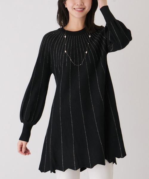 JAYRO（ジャイロ） ニット セーター ラメラインニットチュニック