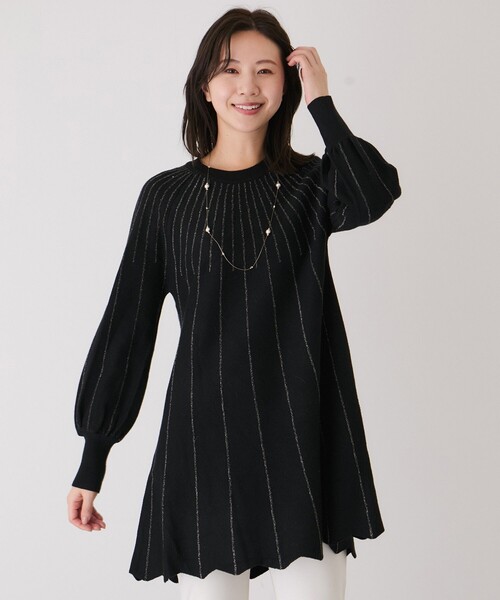 JAYRO（ジャイロ） ニット セーター ラメラインニットチュニック