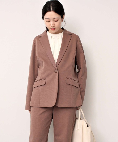 「fleur by mint breeze」 ジャケット 5L ブラウン レディース_画像4