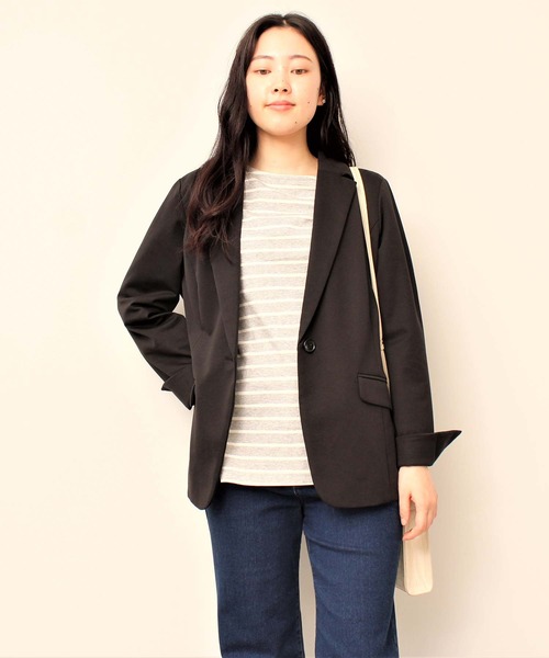 「fleur by mint breeze」 ジャケット 5L ブラウン レディース_画像9