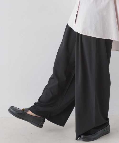 「OMNES」 パンツ FREE ブラック レディース_画像4