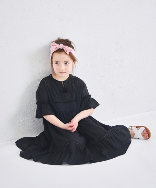 「pairmanon」 「KIDS」半袖ワンピース 150 パープル キッズ_画像2
