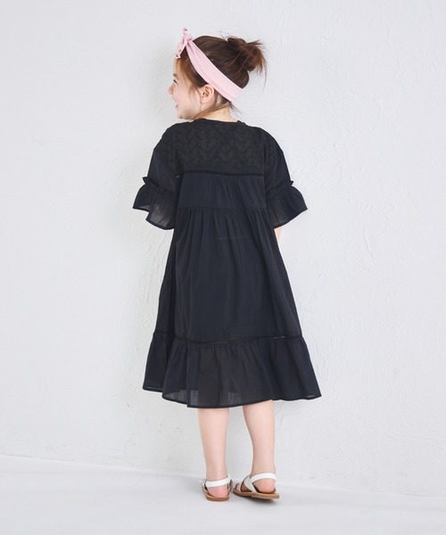 「pairmanon」 「KIDS」半袖ワンピース 150 パープル キッズ_画像3