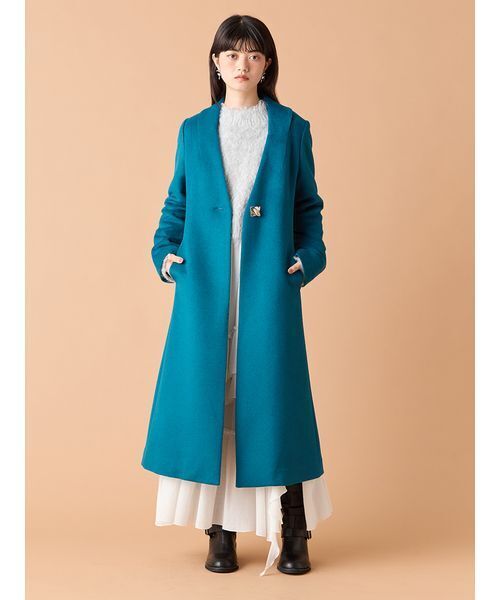 LILY BROWN（リリーブラウン） ノーカラーコート 0 ベージュ