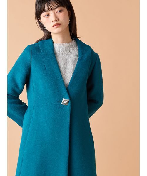 【新品未使用タグ付き】Lily Brown リリーブラウン ノーカラーコート LILY BROWN（リリーブラウン） ノーカラーコート 1 ベージュ