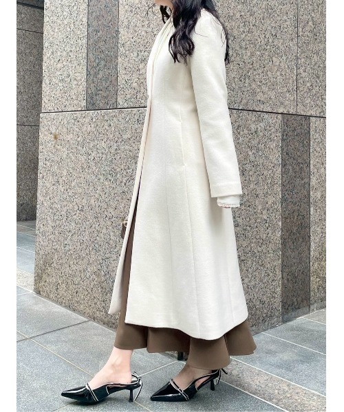 LILY BROWN（リリーブラウン） ノーカラーコート 0 ベージュ