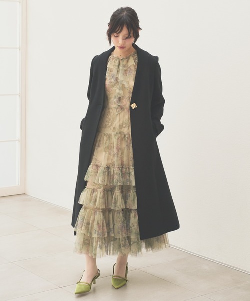 LILY BROWN（リリーブラウン） ノーカラーコート 0 ベージュ