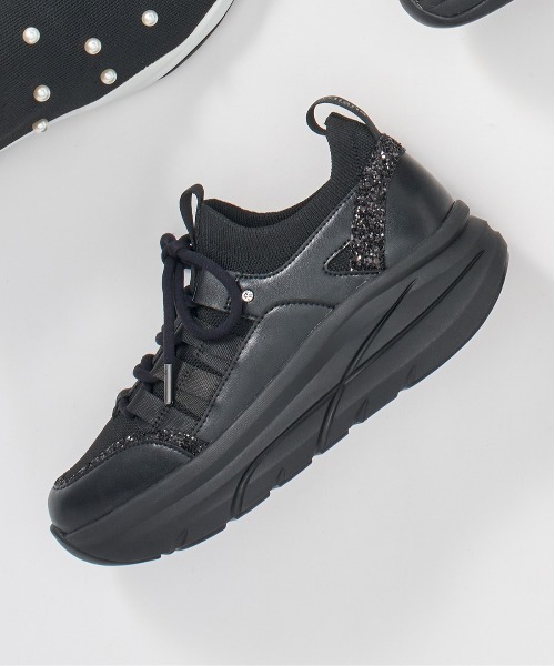 diana（プラスダイアナ） スリッポン 「軽量・撥水加工」ビジュー付き