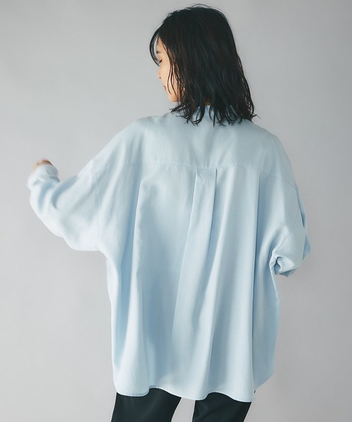 「RIVE DROITE」 長袖シャツ FREE サックスブルー レディース_画像4