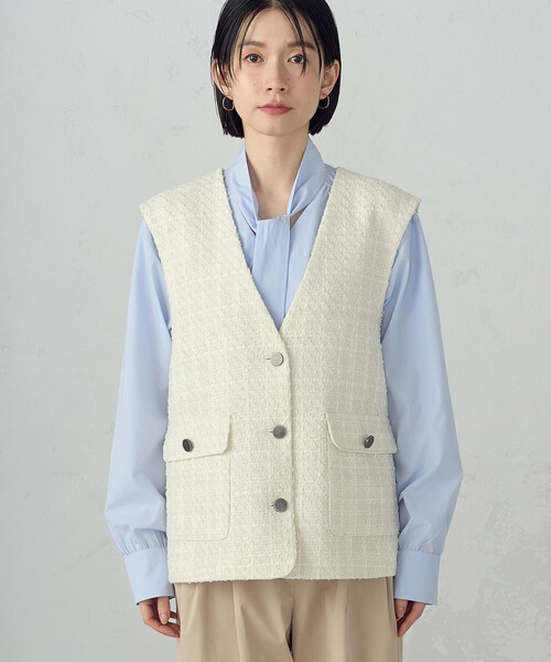 COMME CA ISM（コムサイズム） ベスト ジレ 入学式 卒業式 ファンシー
