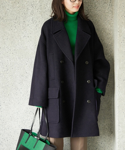 SLOBE IENA（スローブイエナ） ピーコート 36 ネイビー レディース