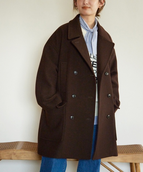 SLOBE IENA（スローブイエナ） ピーコート 36 ネイビー レディース