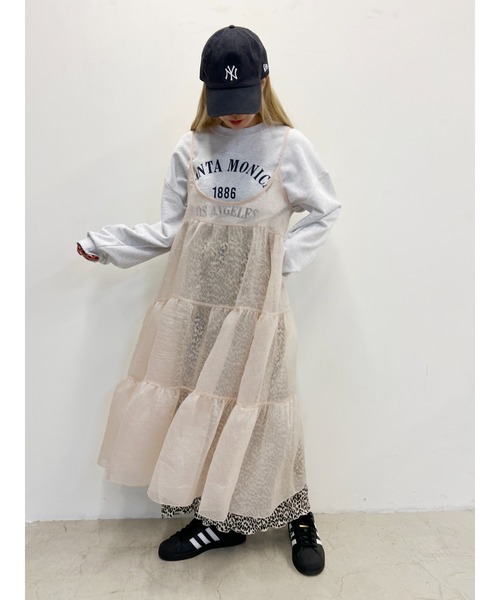 「WC」 キャミソールワンピース FREE ブラック レディース_画像9