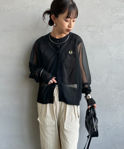 FRED PERRY（フレッドペリー） カーディガン ワンポイントロゴ刺繍