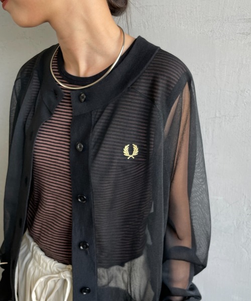 FRED PERRY（フレッドペリー） カーディガン ワンポイントロゴ刺繍