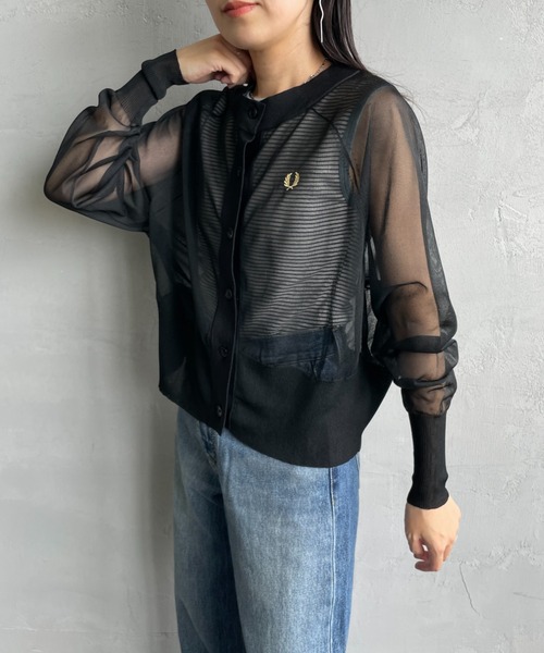 FRED PERRY（フレッドペリー） カーディガン ワンポイントロゴ刺繍