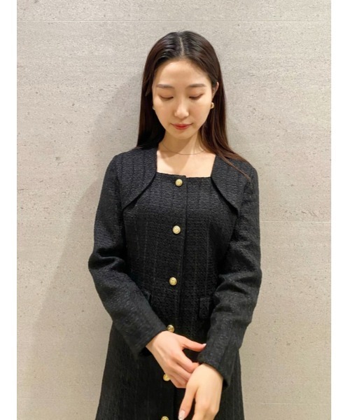 「LILY BROWN」 ノーカラーコート 0 ピンク レディース_画像2