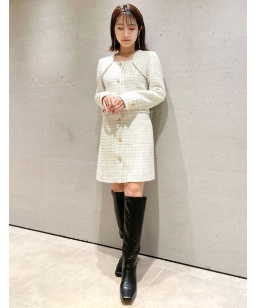 「LILY BROWN」 ノーカラーコート 0 ピンク レディース_画像7