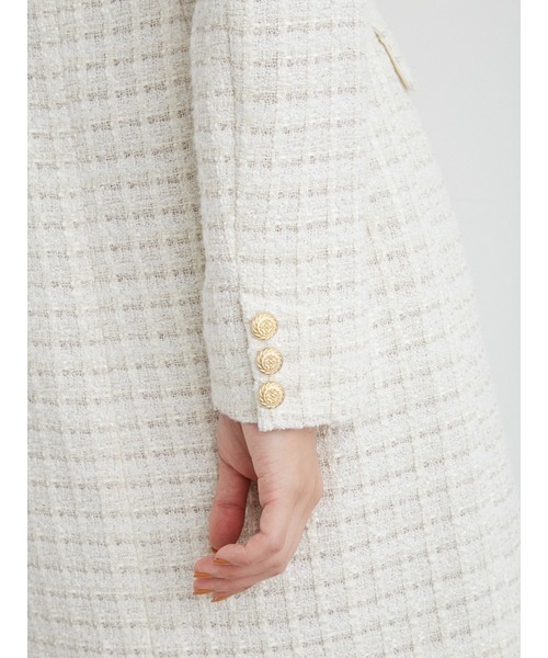 「LILY BROWN」 ノーカラーコート 0 ピンク レディース_画像8