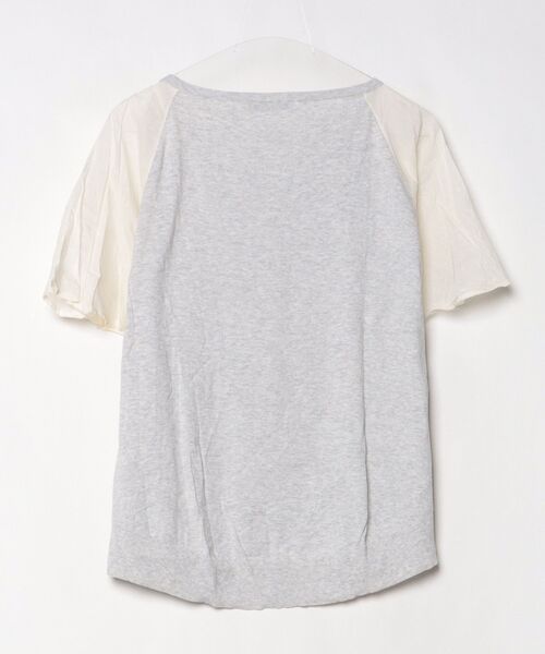 「blanc basque」 半袖ニット 38 グレー レディース_画像2