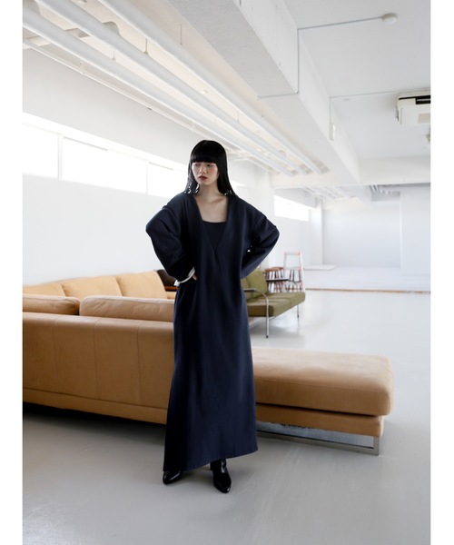 「Katrin TOKYO」 長袖ワンピース X-SMALL ネイビー レディース_画像3