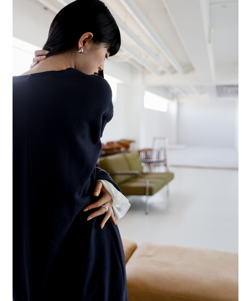 「Katrin TOKYO」 長袖ワンピース X-SMALL ネイビー レディース_画像5