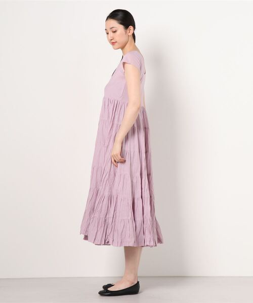 「MARIHA」 ノースリーブワンピース 36 ネイビー レディースの画像