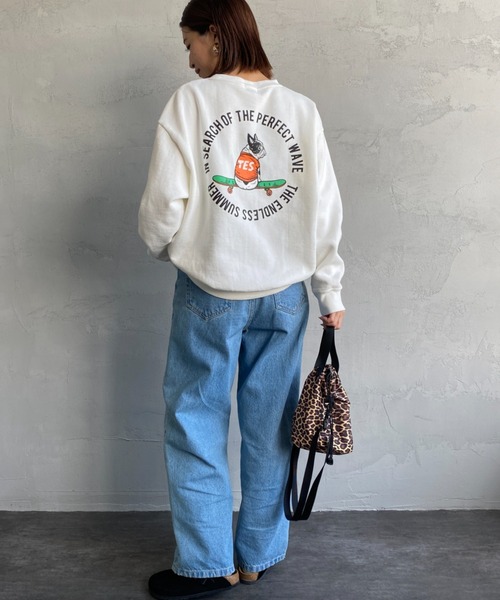 「The Endless Summer」 スウェットカットソー X-LARGE ブラック レディース_画像8