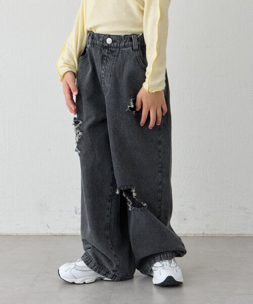 ​豪華4点コーデ！チャオパニックティピー ワイドパンツ＆刺繍デニムJKT Y2K CIAOPANIC TYPY（チャオパニックティピー） ワイドパンツ パンツ