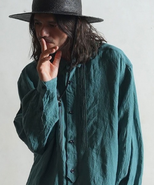 「EGO TRIPPING」 長袖シャツ 46 グリーン メンズ_画像2