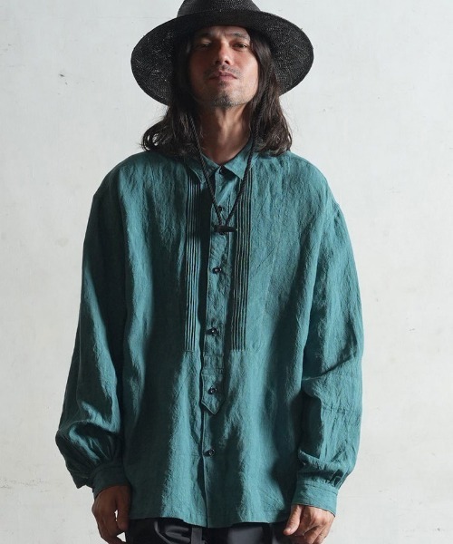 「EGO TRIPPING」 長袖シャツ 46 グリーン メンズ_画像4