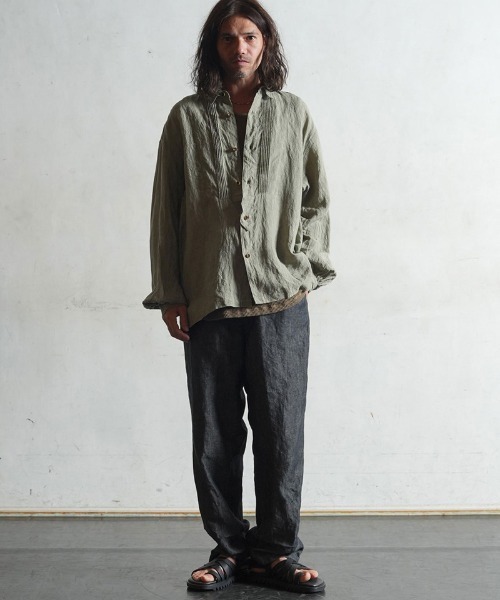 「EGO TRIPPING」 長袖シャツ 46 グリーン メンズ_画像5