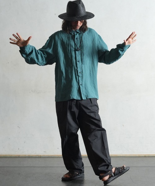 「EGO TRIPPING」 長袖シャツ 46 グリーン メンズ_画像6