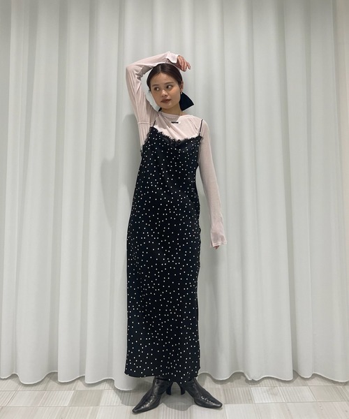 Ameri（アメリ） tシャツ 2WAY SOFT TOUCH CUT TOP レディース