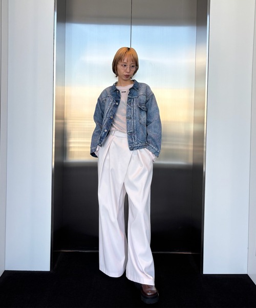 Ameri（アメリ） tシャツ 2WAY SOFT TOUCH CUT TOP レディース