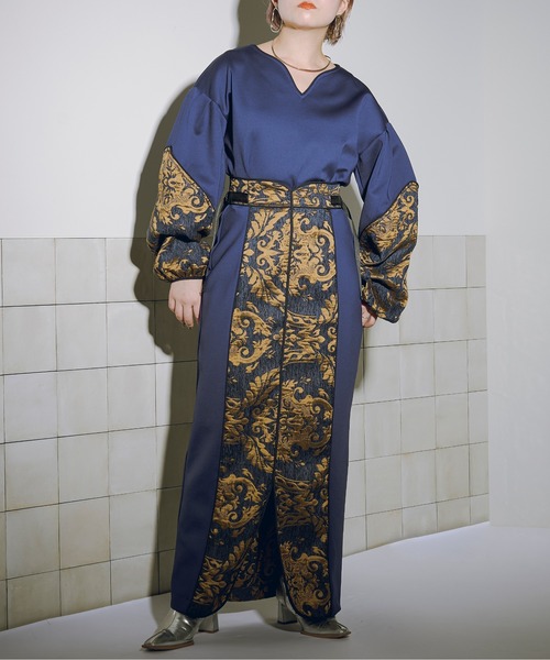 「Ezick」 長袖カットソー FREE ブルー レディース_画像4