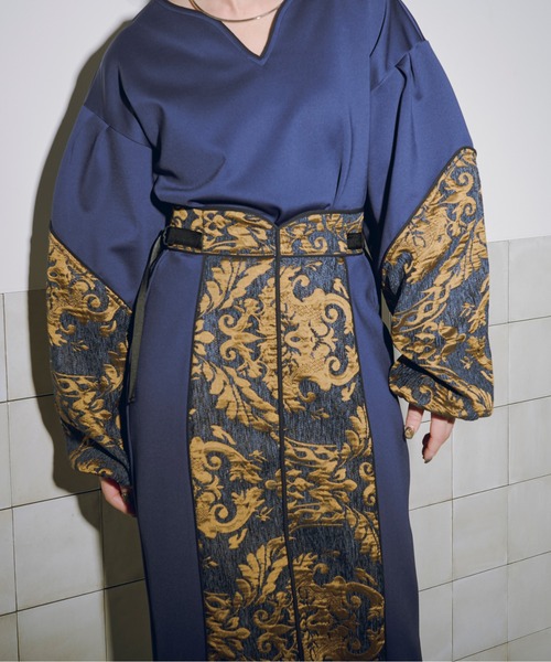 「Ezick」 長袖カットソー FREE ブルー レディース_画像7