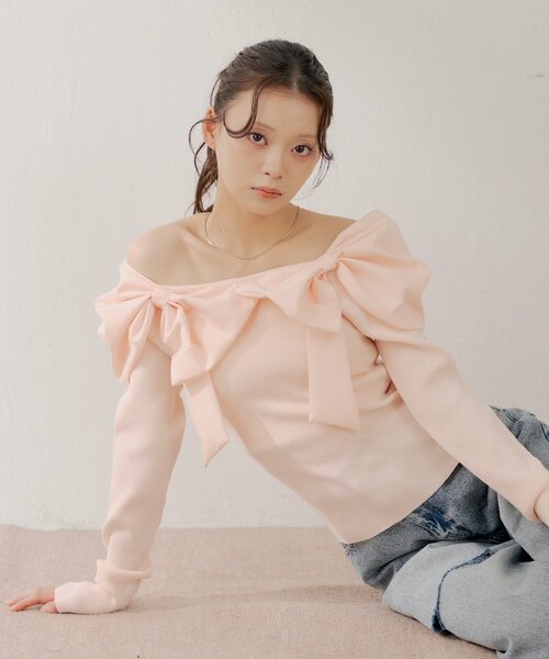 Chico（チコ） ニット セーター 「SALON by Chico」ダブルリボン
